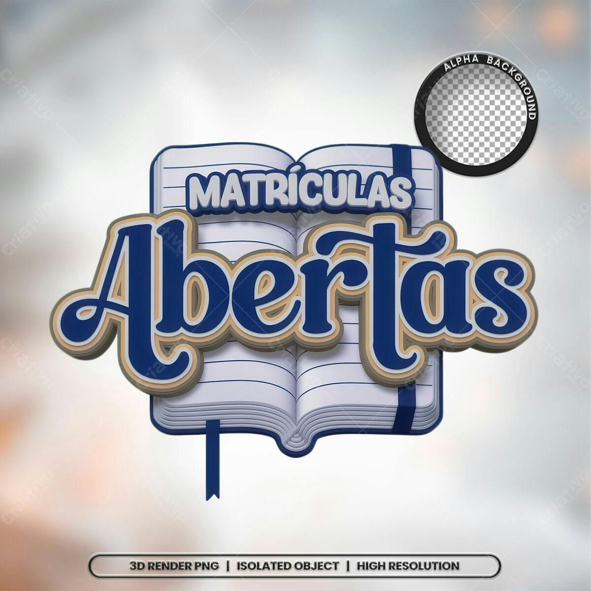 Banner Matrículas Abertas PSD Editável