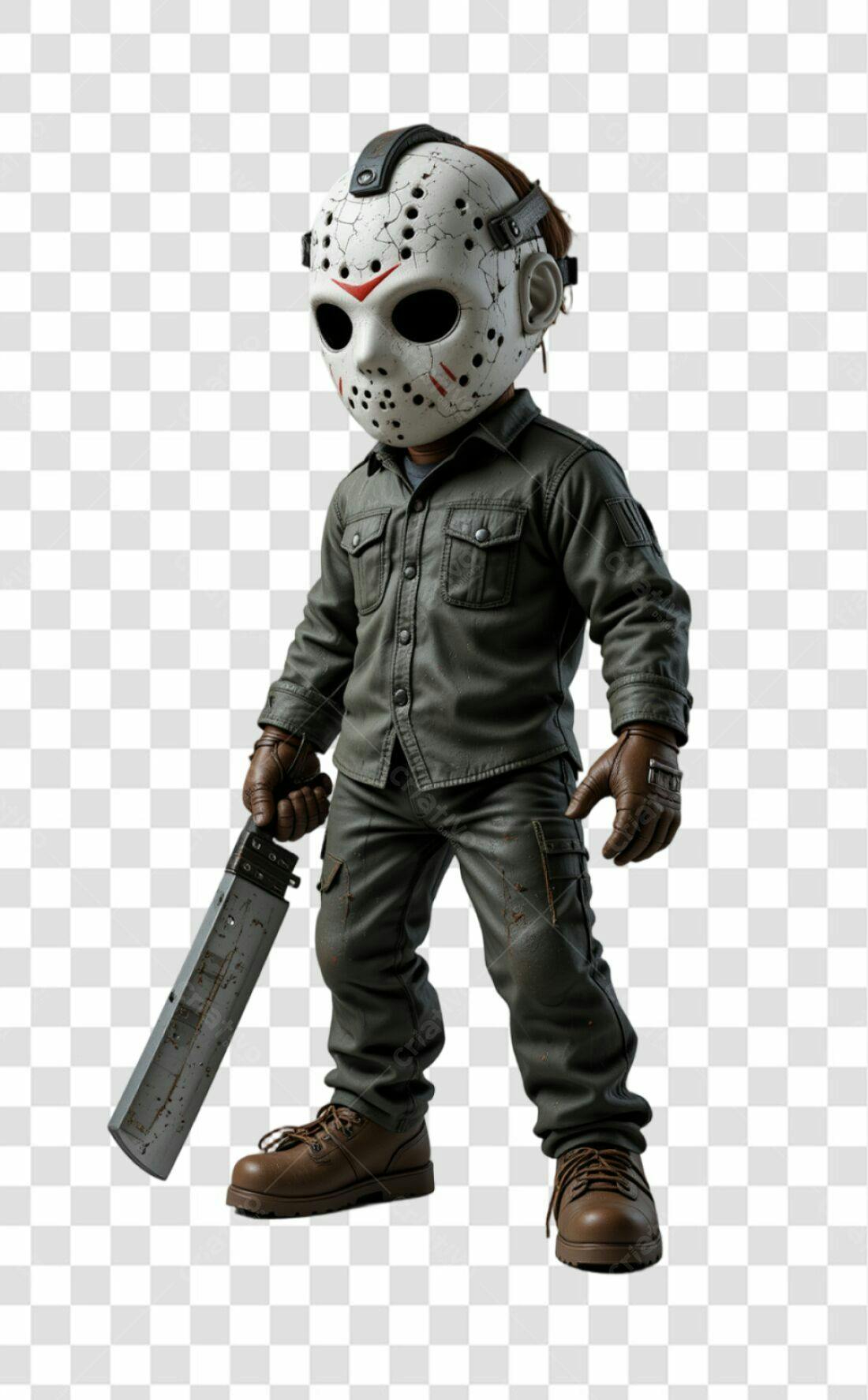 Icone Jason Voorhees Halloween PNG com fundo transparente
