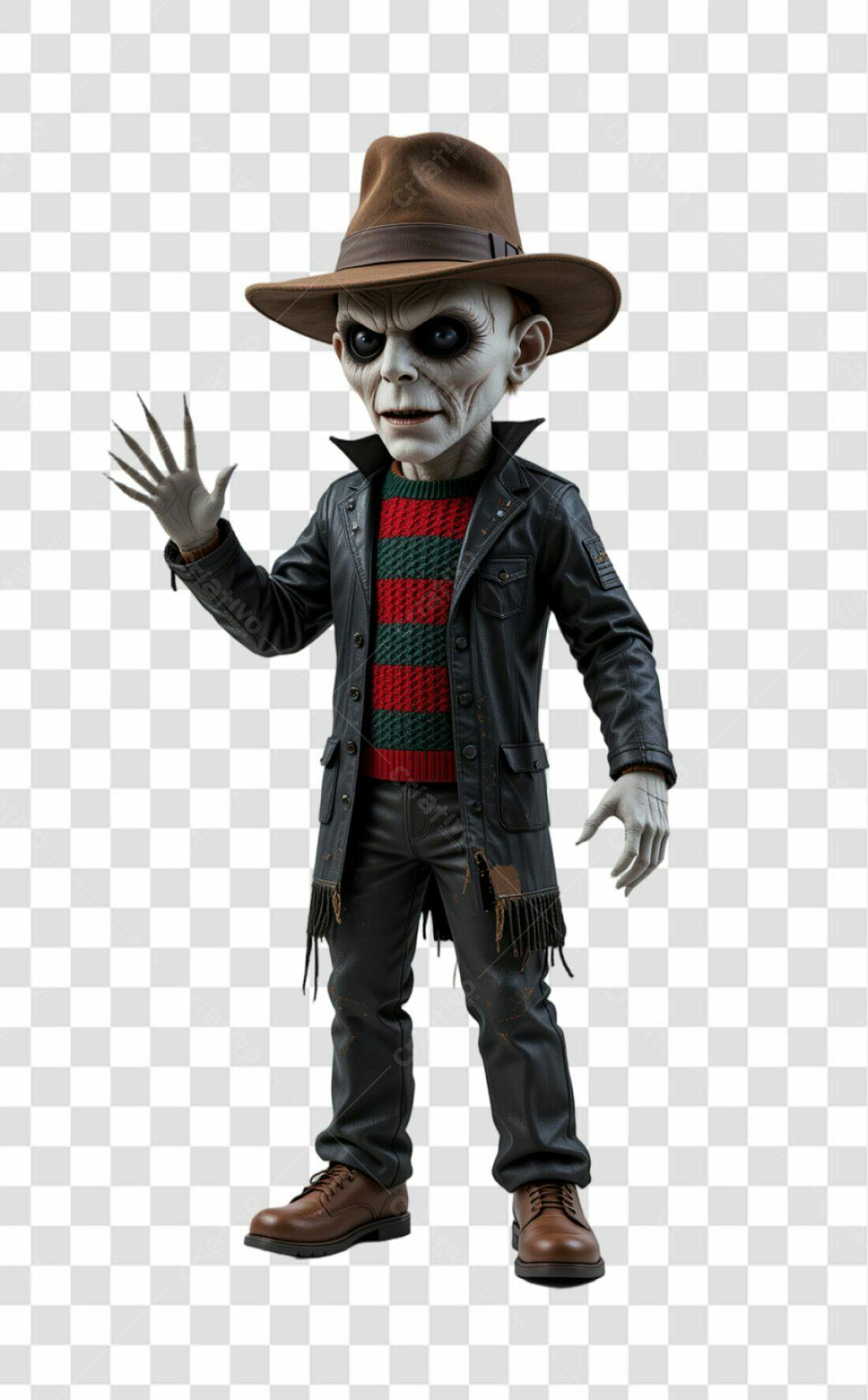 Icone Halloween Personagem Assustador PNG com fundo transparente
