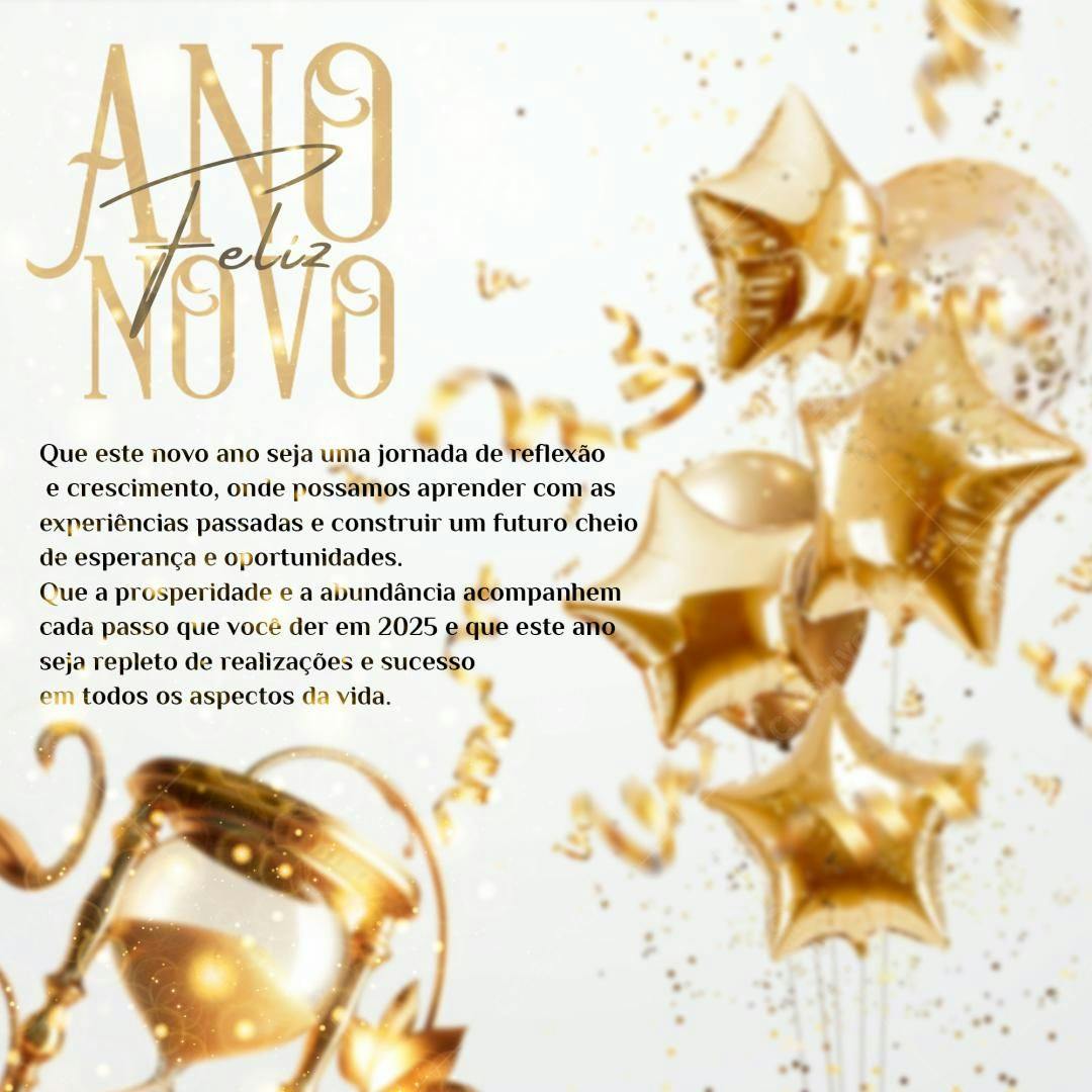Postagem Feliz Ano Novo PSD Editável