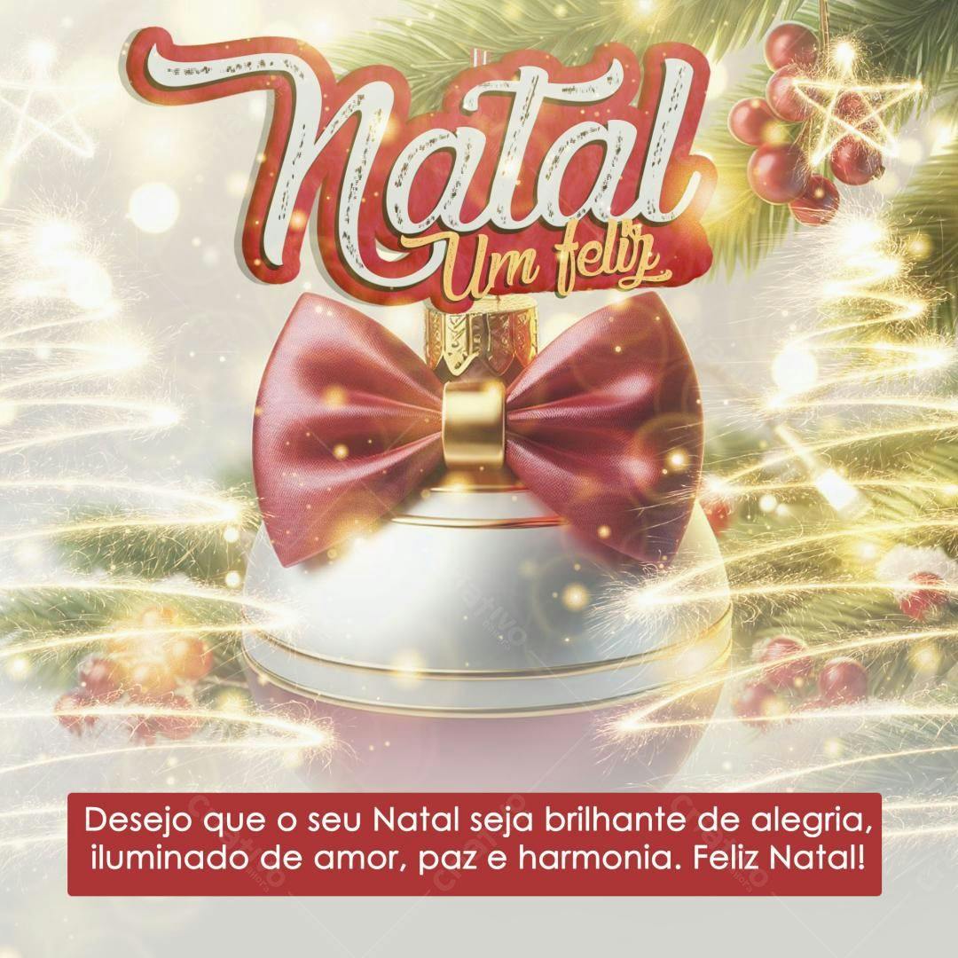 Flyer Natalino com Enfeite PSD Editável