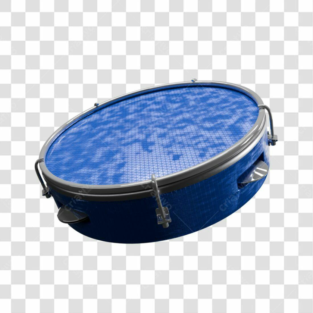 Icone Tambor azul PNG com fundo transparente