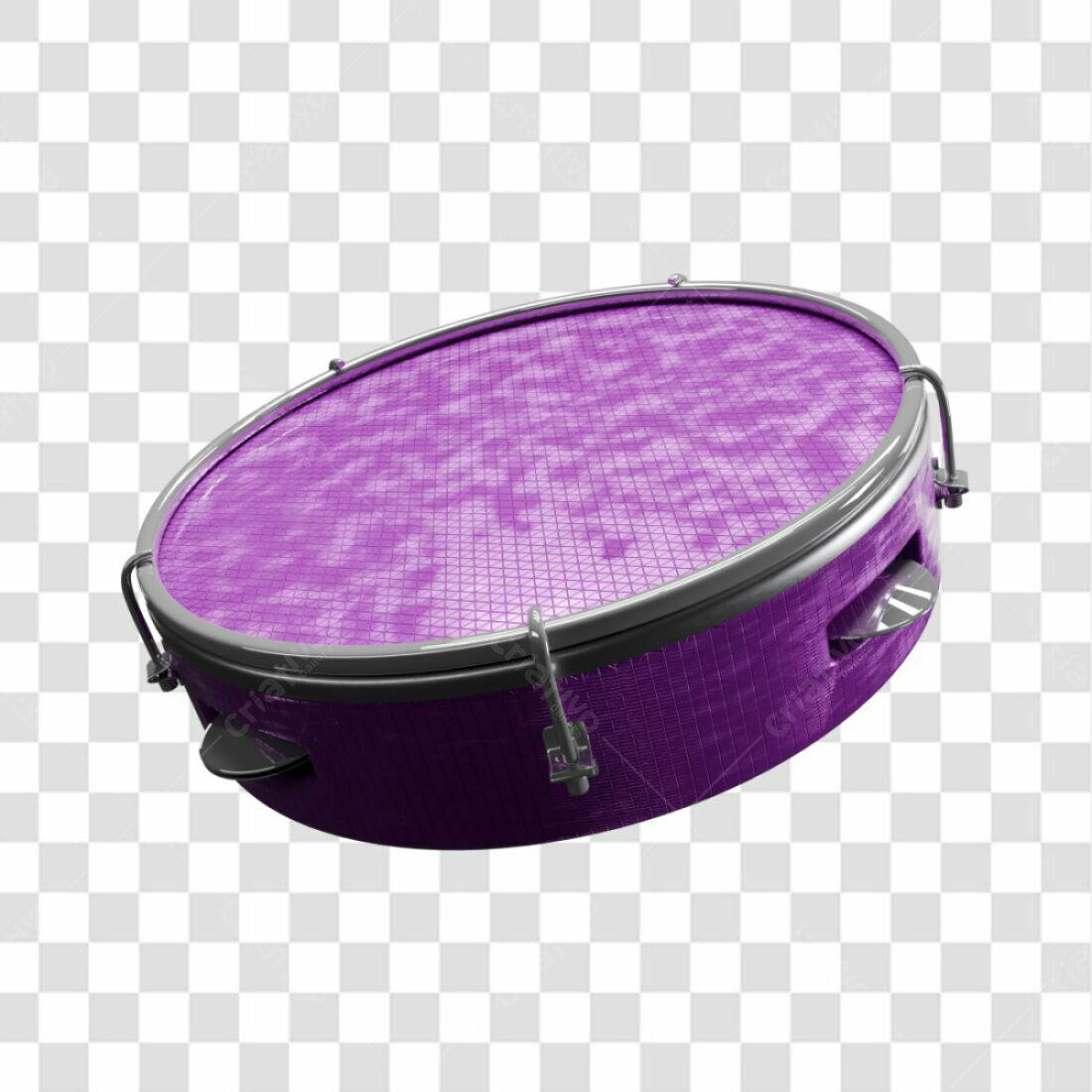 Icone Tambor Lilás PNG com fundo transparente