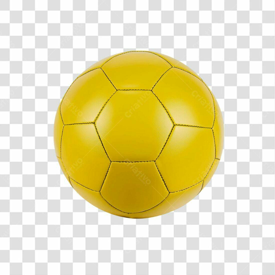 Icone Futebol Amarelo PNG com fundo transparente