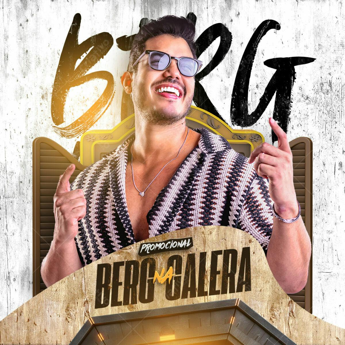 Flyer para Show do Berg na Galera PSD Editável