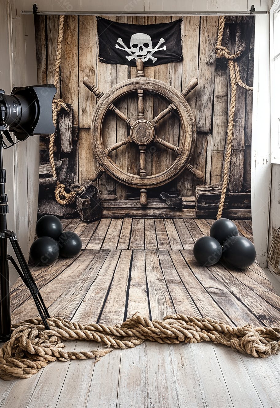 Cenário Fotográfico Pirata Madeira e Ropes