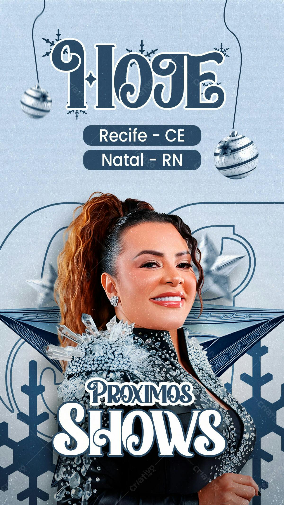 Flyer Shows Musicais Recife e Natal PSD Editável