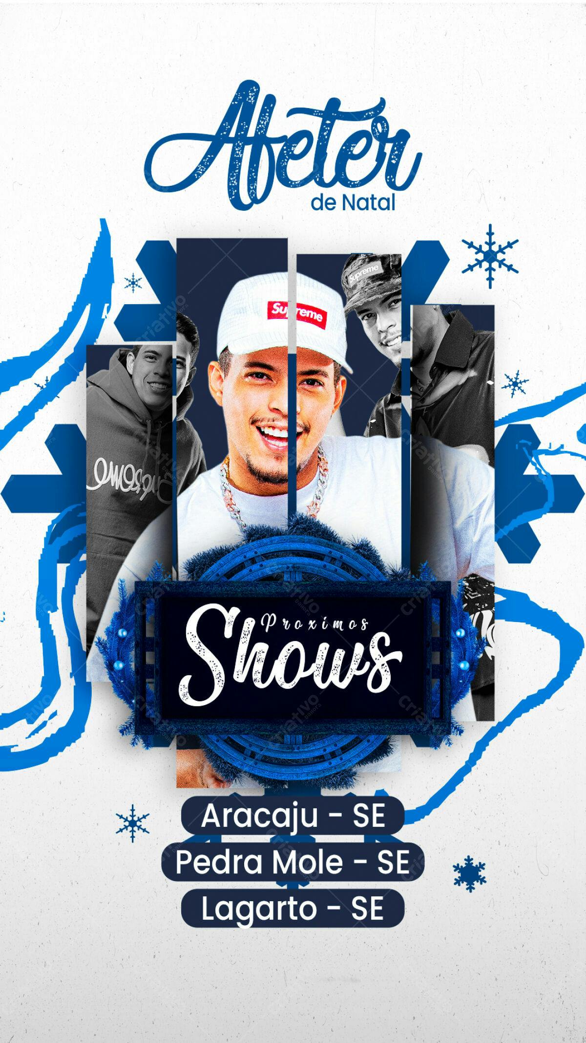 Flyer para Shows de Natal PSD Editável