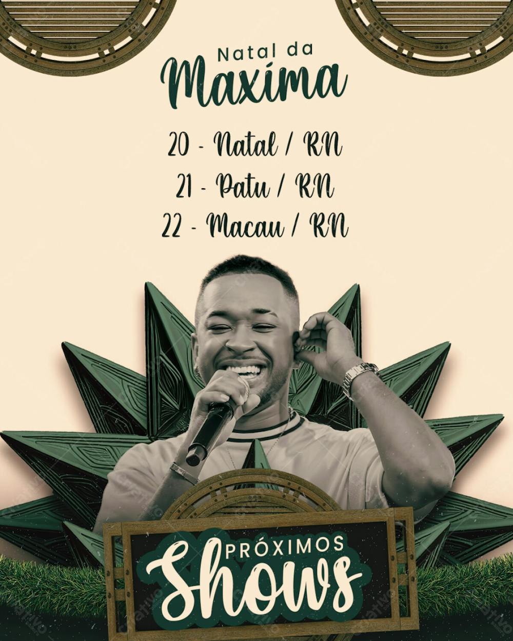 Agenda De Show Natal Da Maxima Feed Psd Editavel