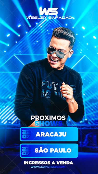 Flyer Wesley Safadão Shows PSD Editável