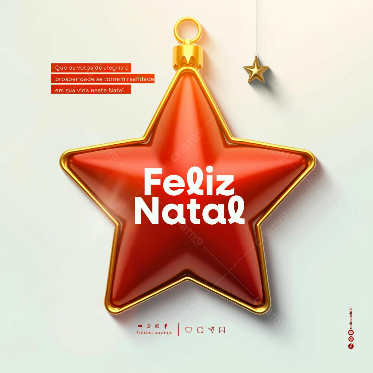 Postagem Natalina PSD Editável