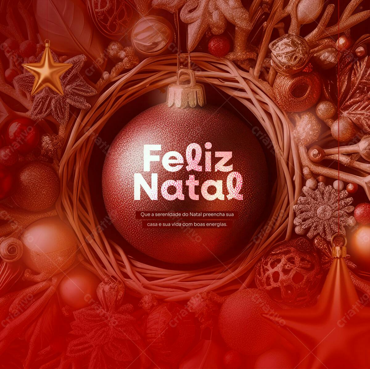 Postagem Natalina PSD Editável