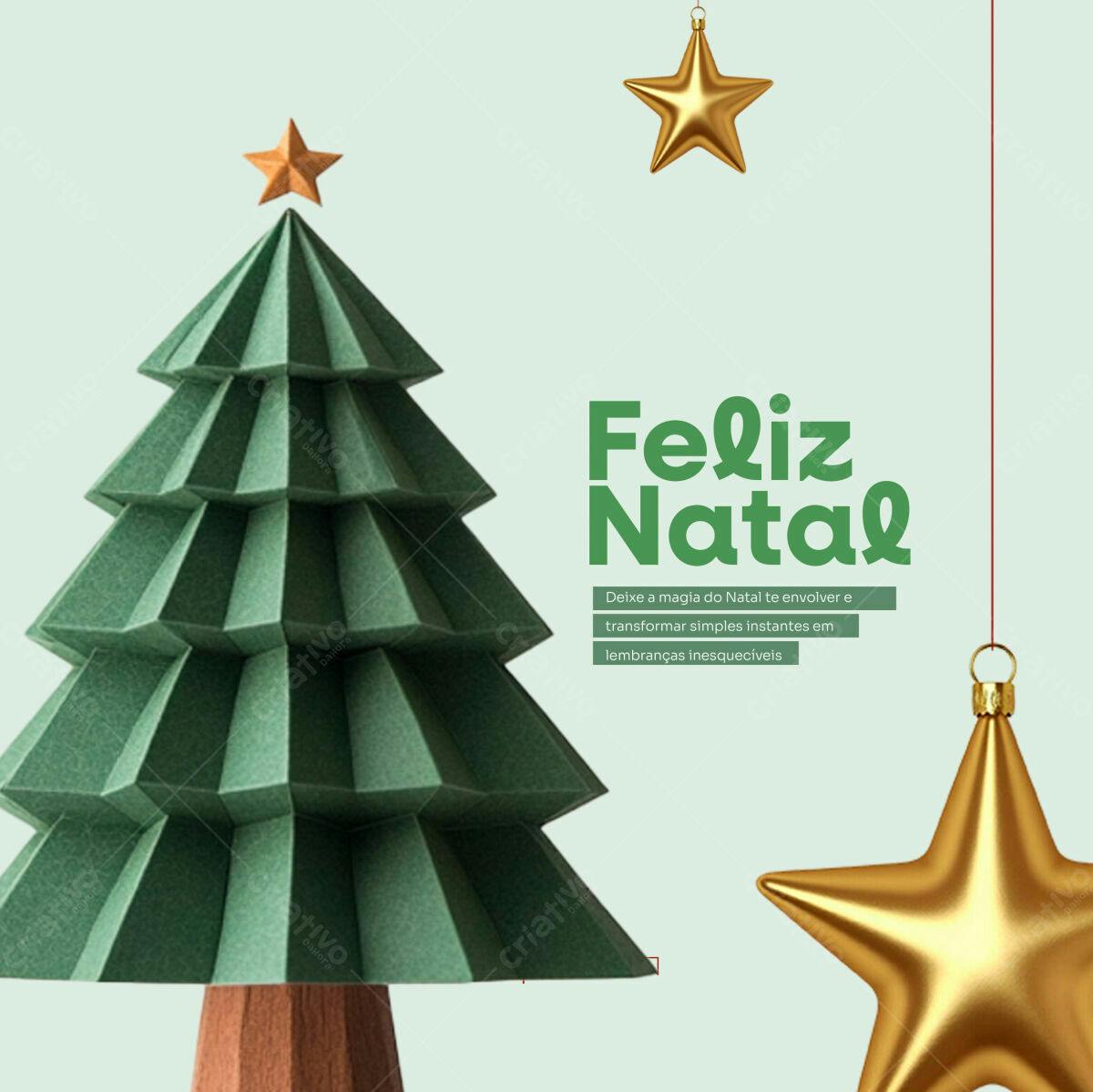Postagem de Natal PSD Editável