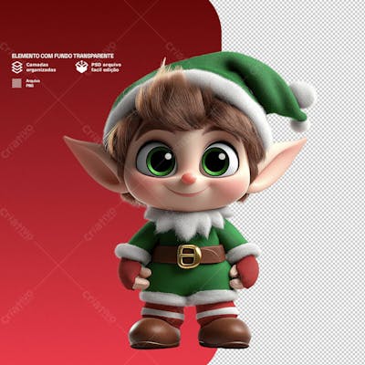 Personagem 3D De Um Papai Noel Para Composição De Natal Png Transparente 2