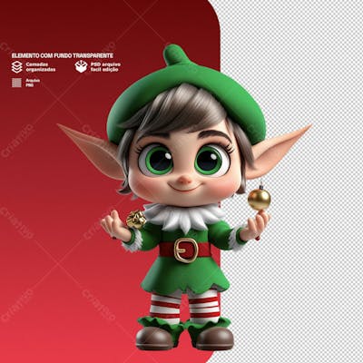 Personagem 3D De Um Papai Noel Para Composição De Natal Png Transparente 7