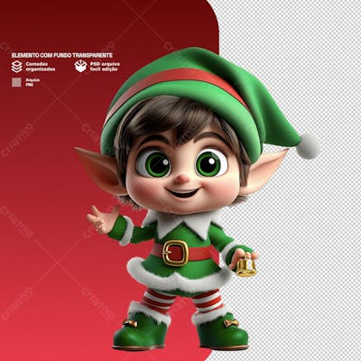 Personagem 3D De Um Papai Noel Para Composição De Natal Png Transparente 9