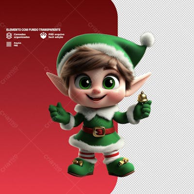 Personagem 3D De Um Papai Noel Para Composição De Natal Png Transparente 10