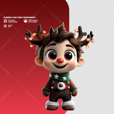 Personagem 3D De Um Papai Noel Para Composição De Natal Png Transparente 5