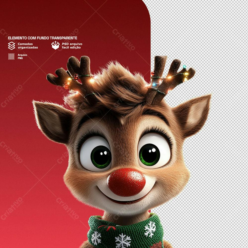 Personagem 3D De Um Papai Noel Para Composição De Natal Png Transparente 9
