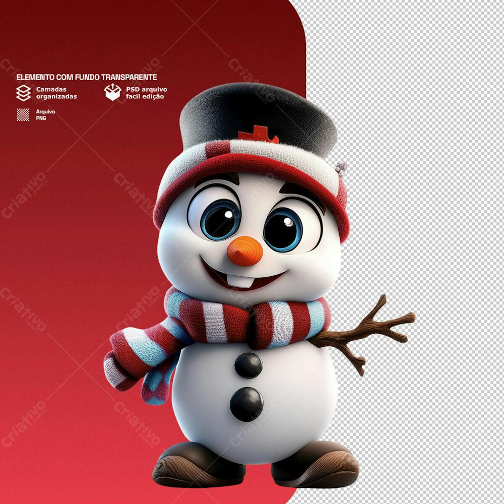 Personagem 3D De Um Papai Noel Para Composição De Natal Png Transparente 10