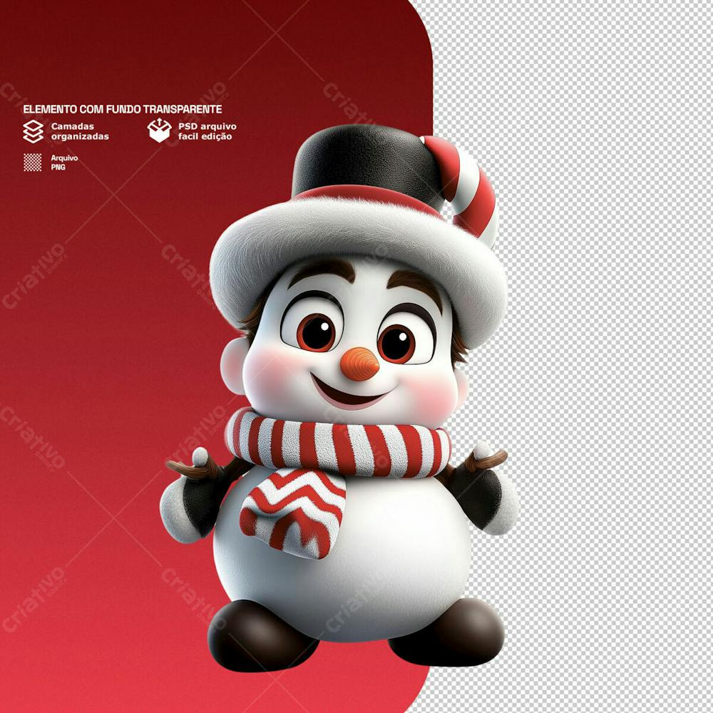 Personagem 3D De Um Papai Noel Para Composição De Natal Png Transparente 3