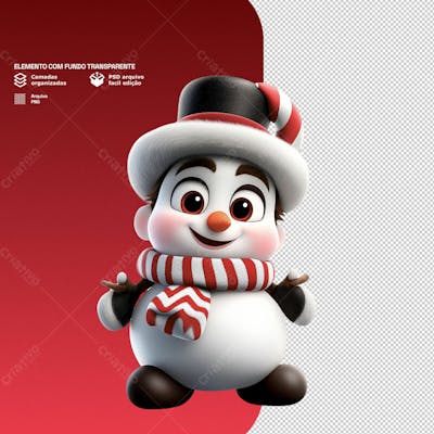 Personagem 3D De Um Papai Noel Para Composição De Natal Png Transparente 3
