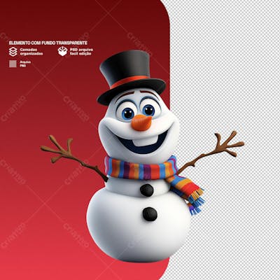 Personagem 3D De Um Papai Noel Para Composição De Natal Png Transparente 10
