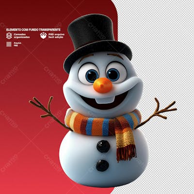 Personagem 3D De Um Papai Noel Para Composição De Natal Png Transparente 9