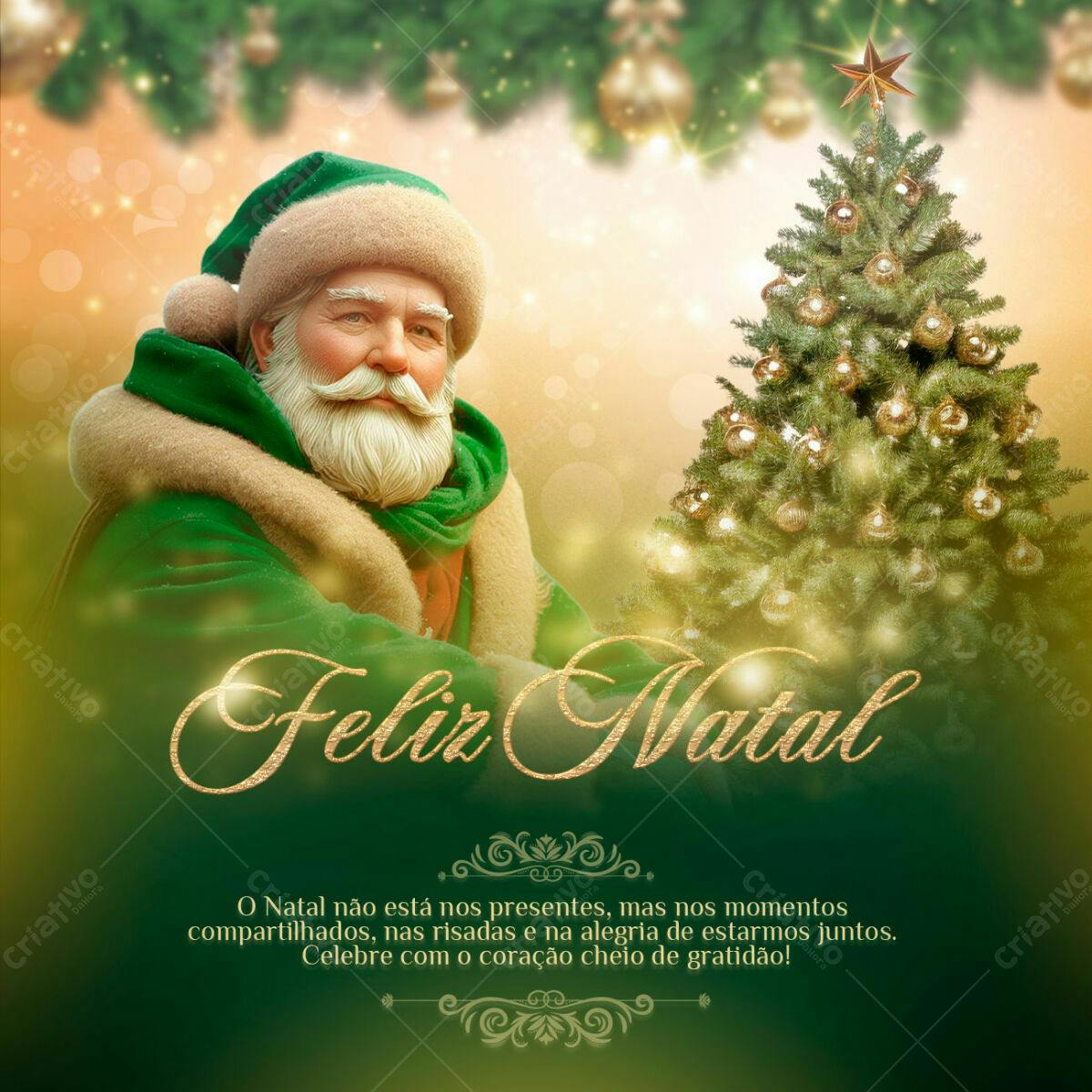 Postagem de Feliz Natal PSD Editável