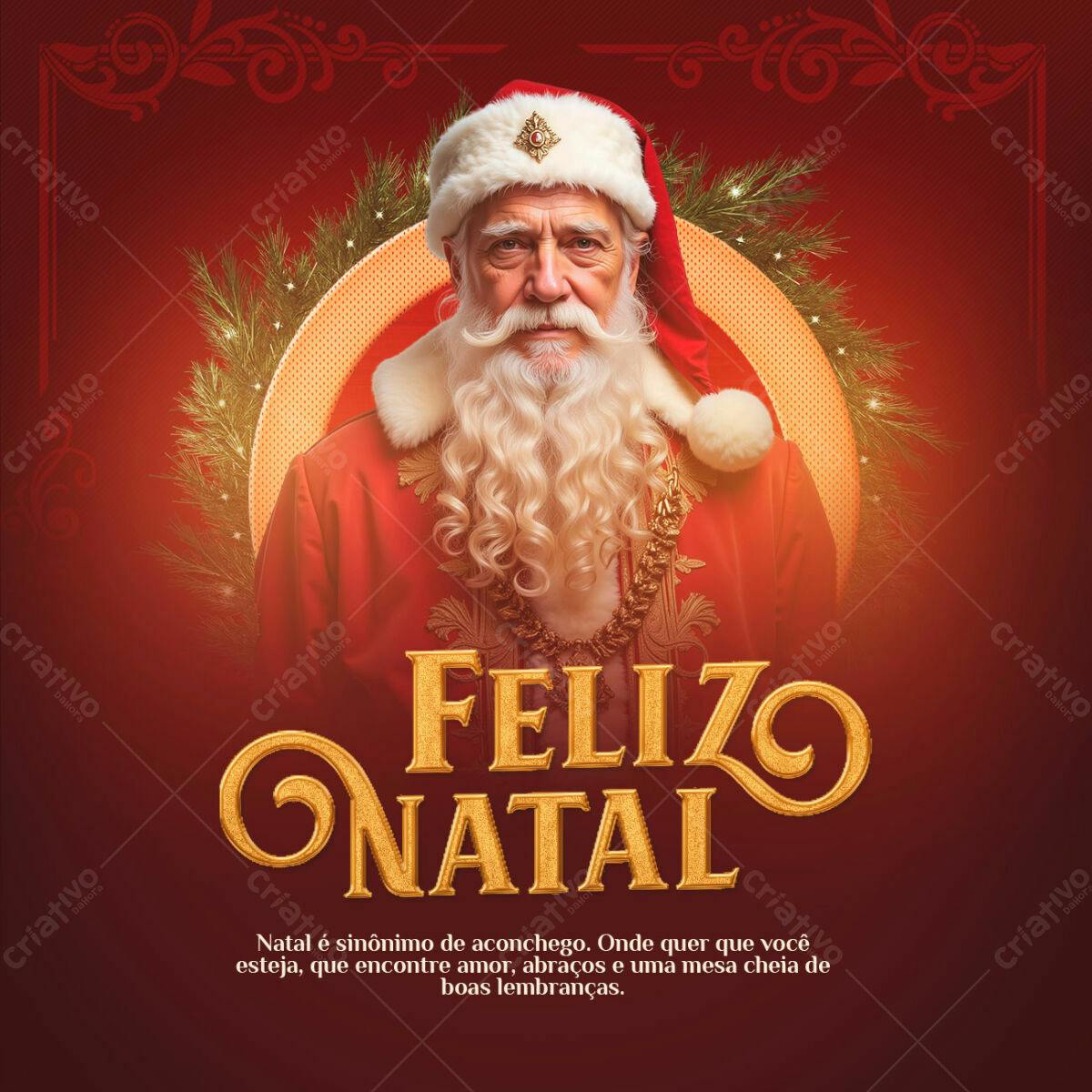 Post para Feliz Natal PSD Editável