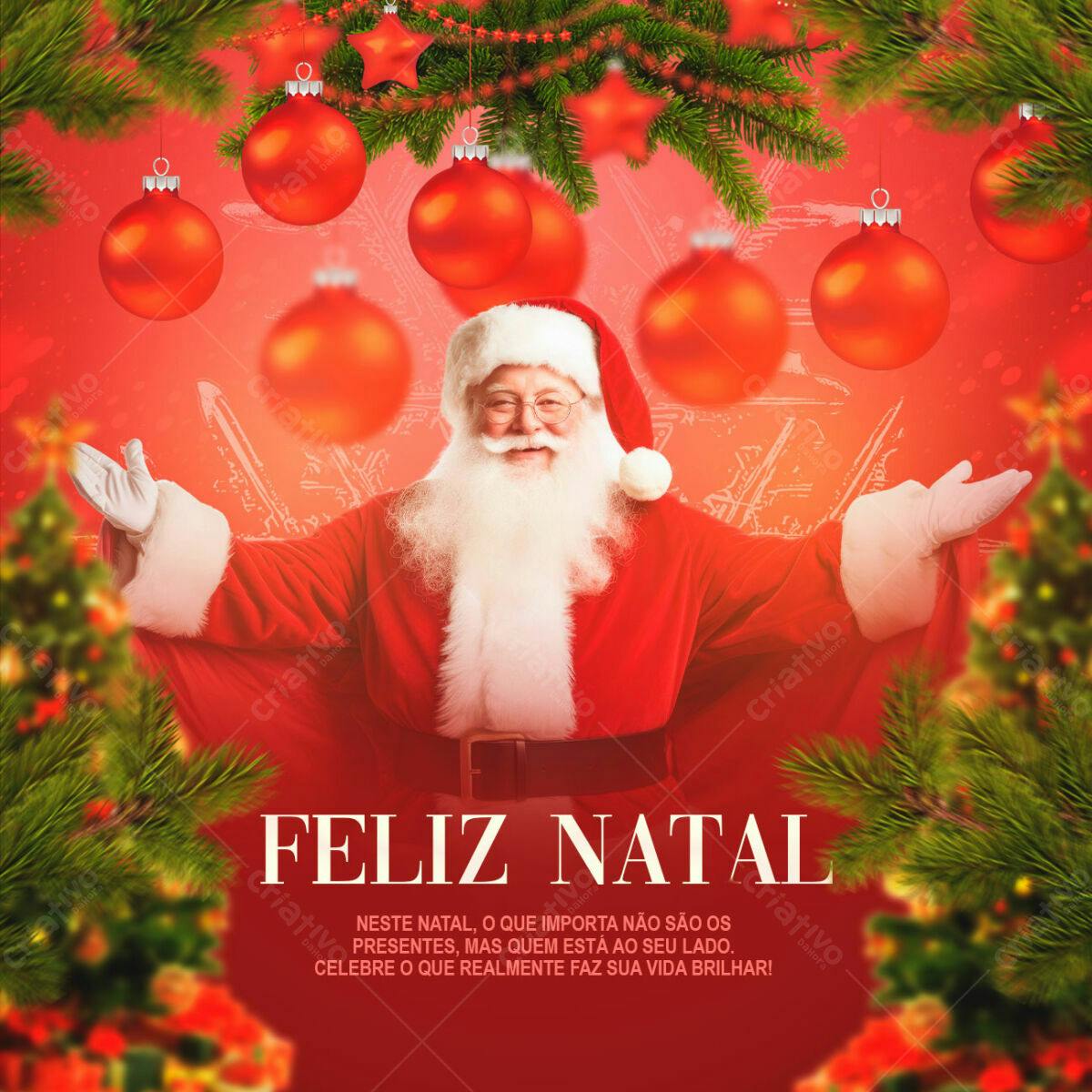 Flyer Natal Papai Noel PSD Editável