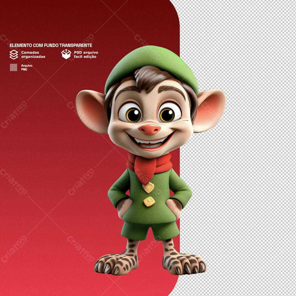 Personagem 3D De Um Papai Noel Para Composição De Natal Png Transparente 3