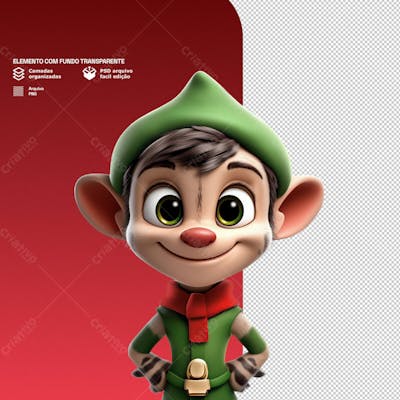 Personagem 3D De Um Papai Noel Para Composição De Natal Png Transparente 4