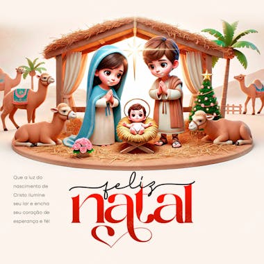 Feliz Natal 25 De Dezembro Social Media Template
