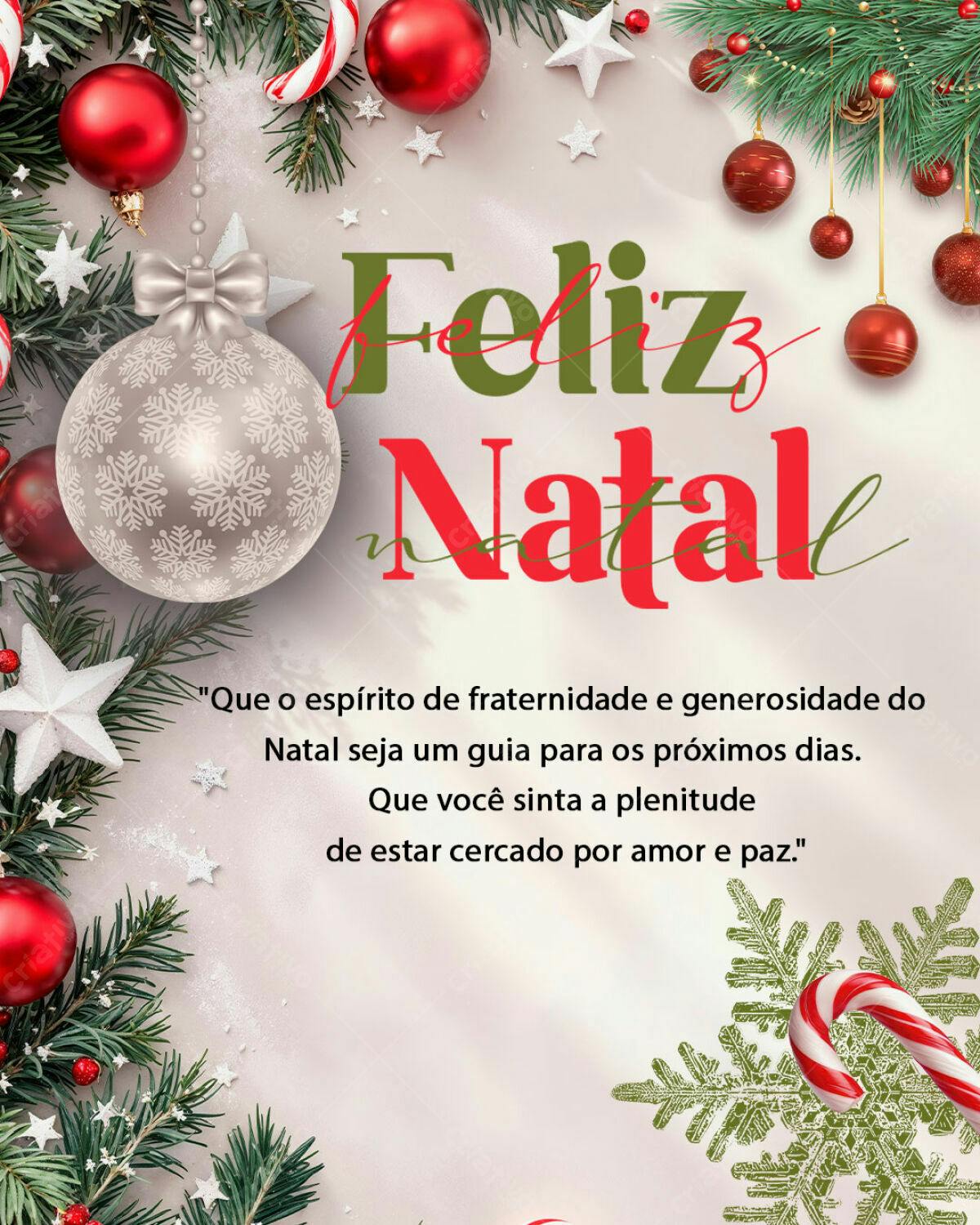Postagem de Natal PSD Editável