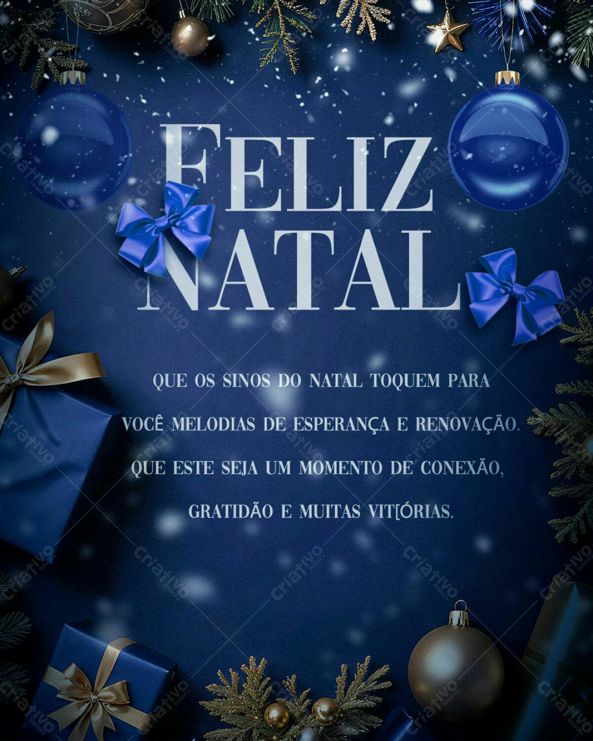 Flyer Feliz Natal PSD Editável