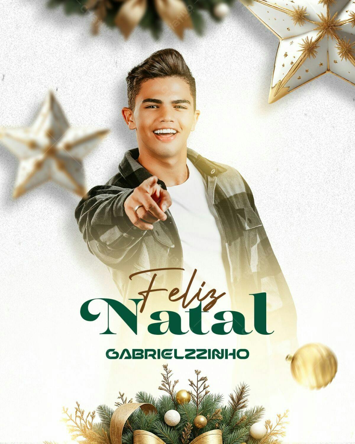 Flyer Natal Gabrielzinho PSD Editável