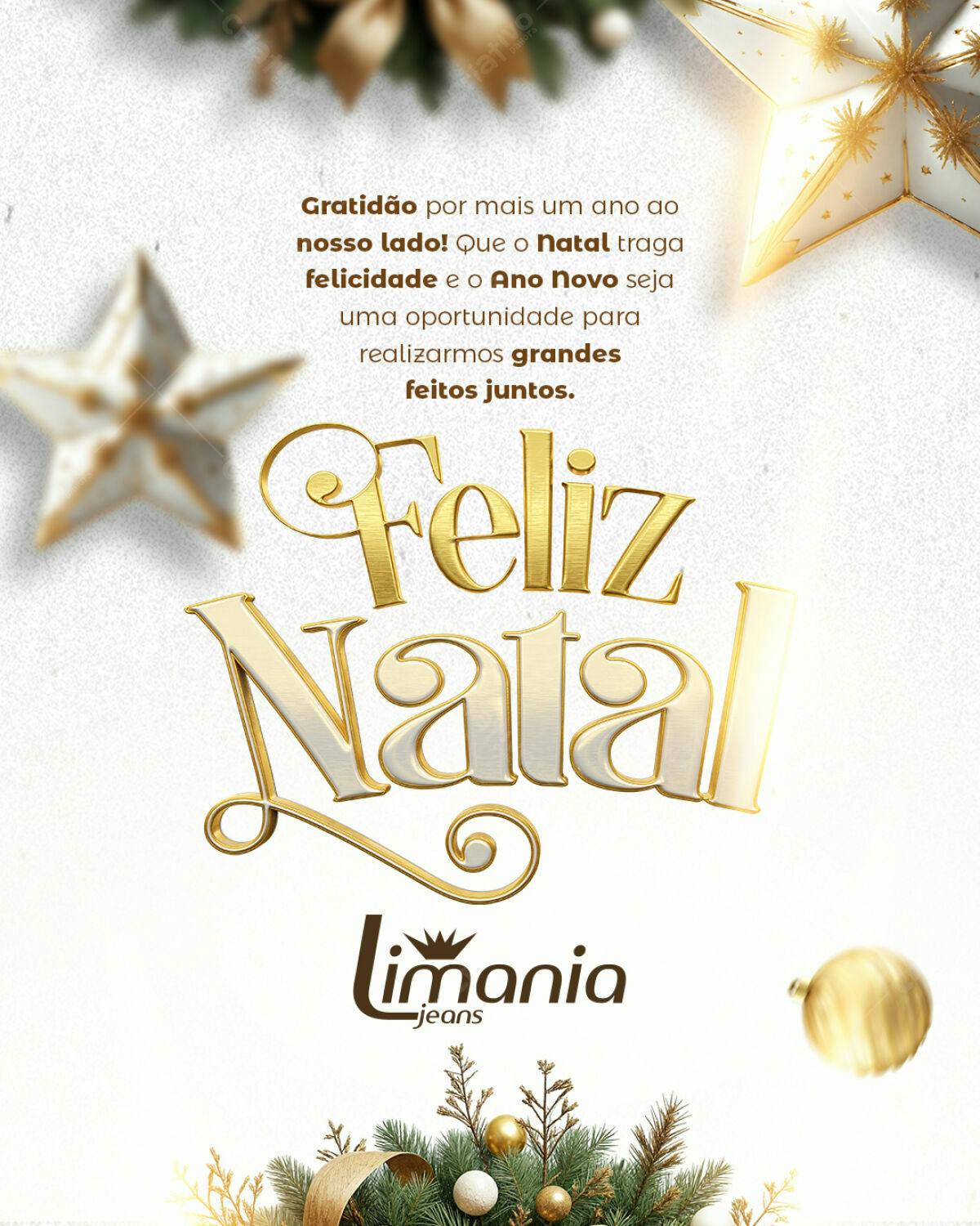 Flyer de Feliz Natal PSD Editável