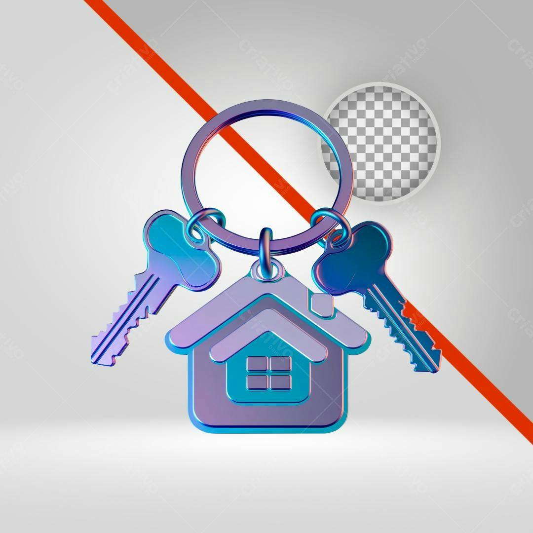 Icone Chave Casa PNG com fundo transparente