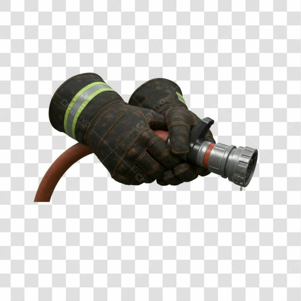 Luvas De Bombeiros Segurando Uma Mangueira De Água Png Transparente