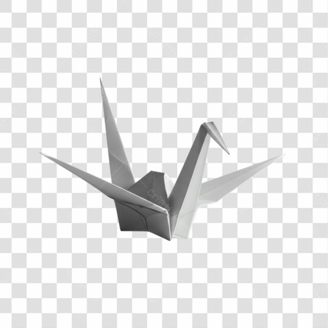 Icone Origami Pássaro PNG com fundo transparente