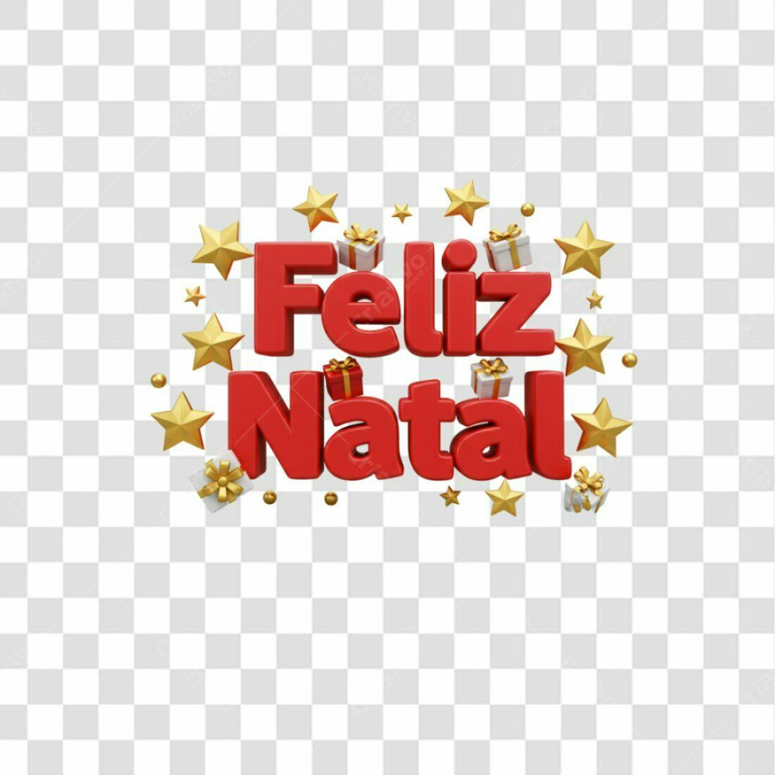 Banner Natalino Feliz Natal PNG com fundo transparente