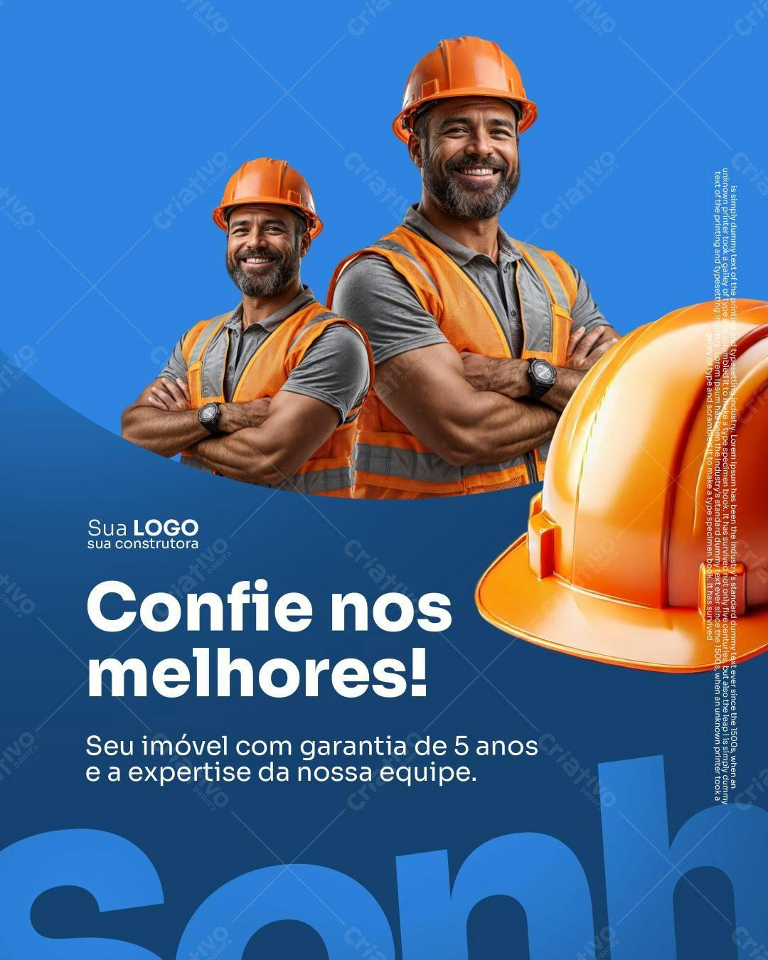 Flyer para Construtora PSD Editável