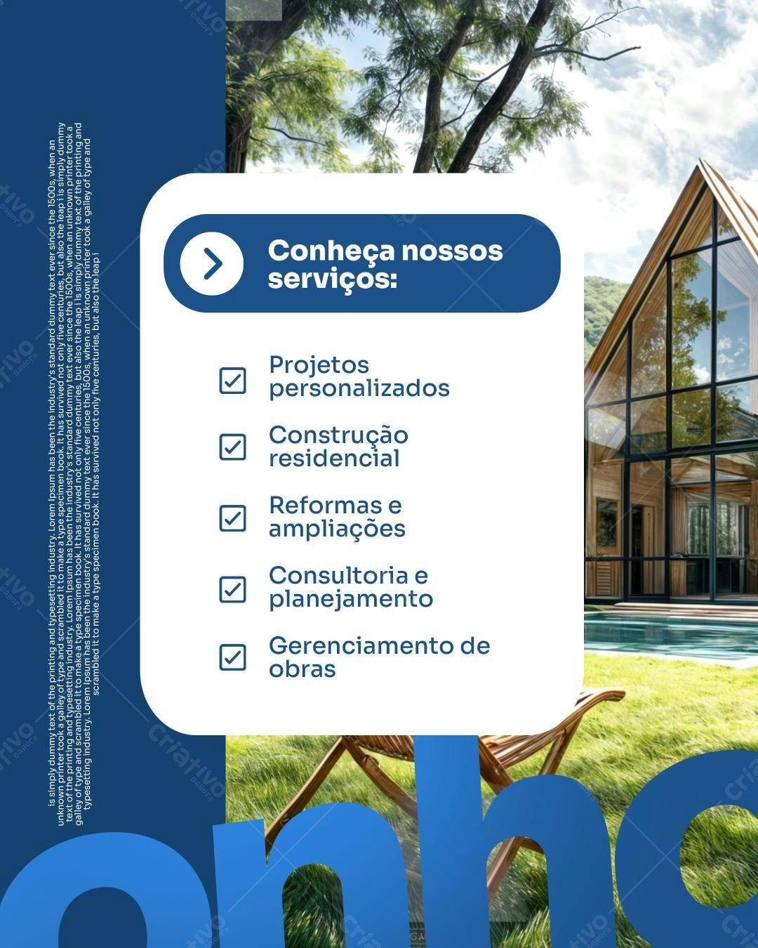 Flyer para Serviços de Construção PSD Editável