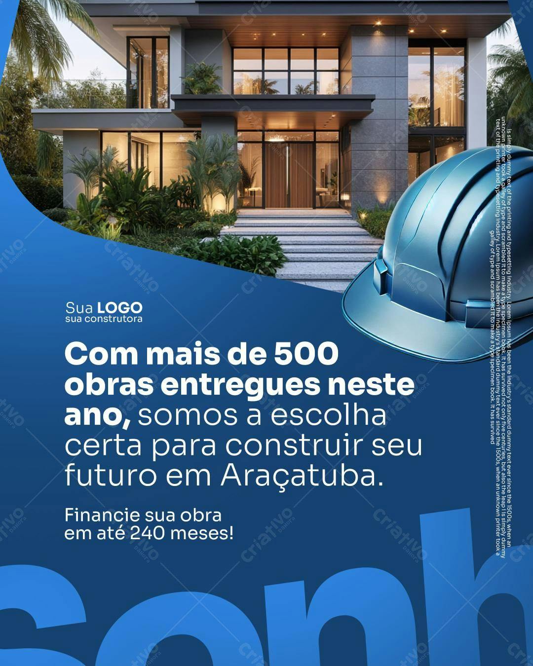 Flyer Imóvel Araçatuba PSD Editável
