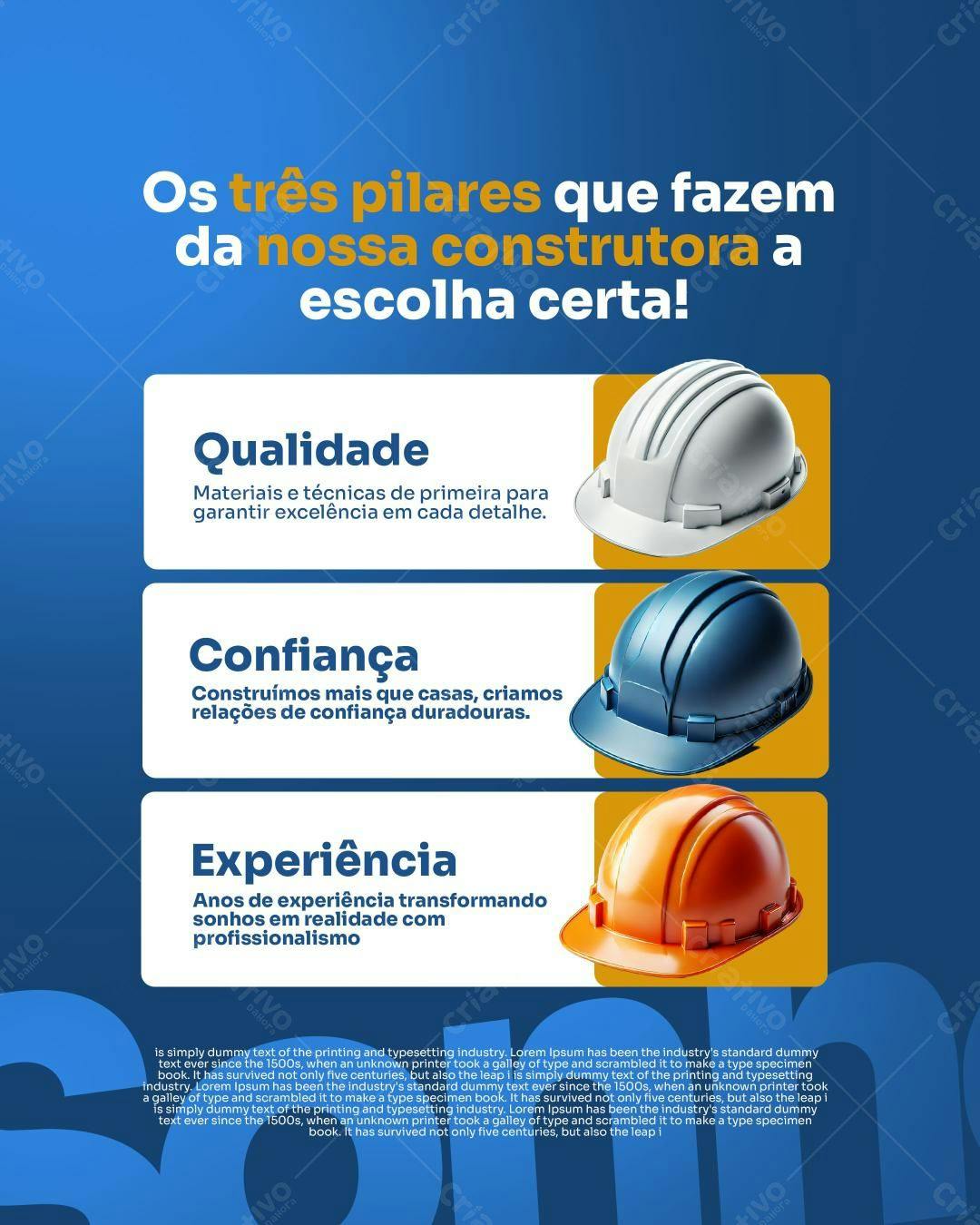 Flyer para Construtora PSD Editável