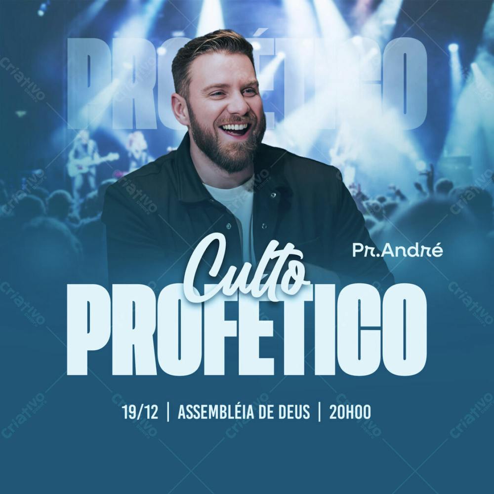 Cartaz Gospel De Culto Profético