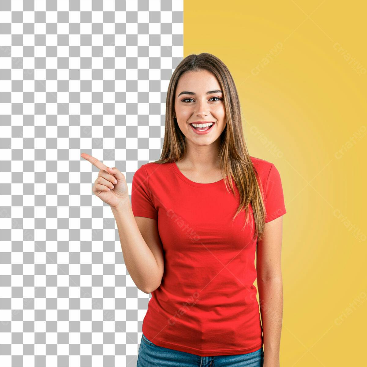 Mockup Camiseta Vermelha PSD Editável