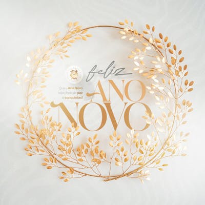 Feliz Ano Novo Reveillon Boas Festas Social Media Psd Editável