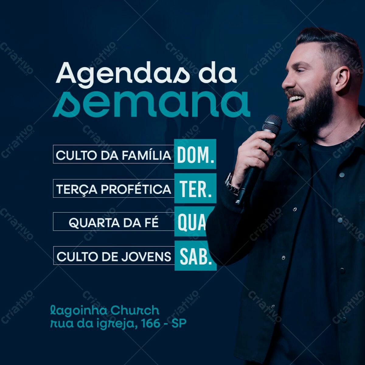 Post para Igreja PSD Editável